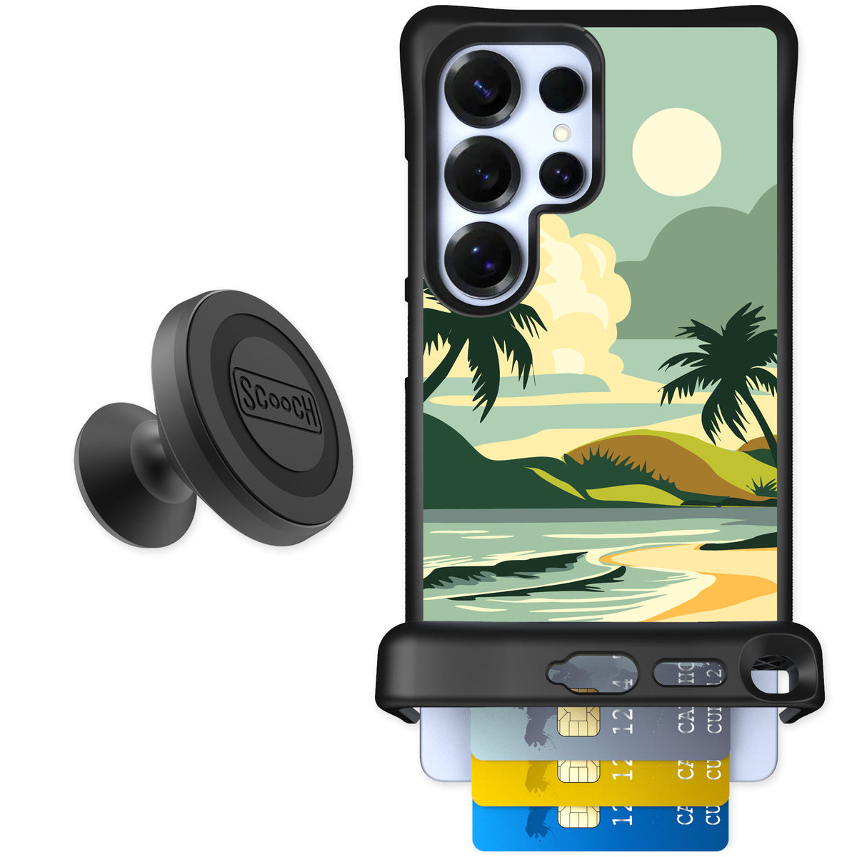 Scooch Wingmate Paradise Cove for Galaxy S25 Ultra β Starter Bundle