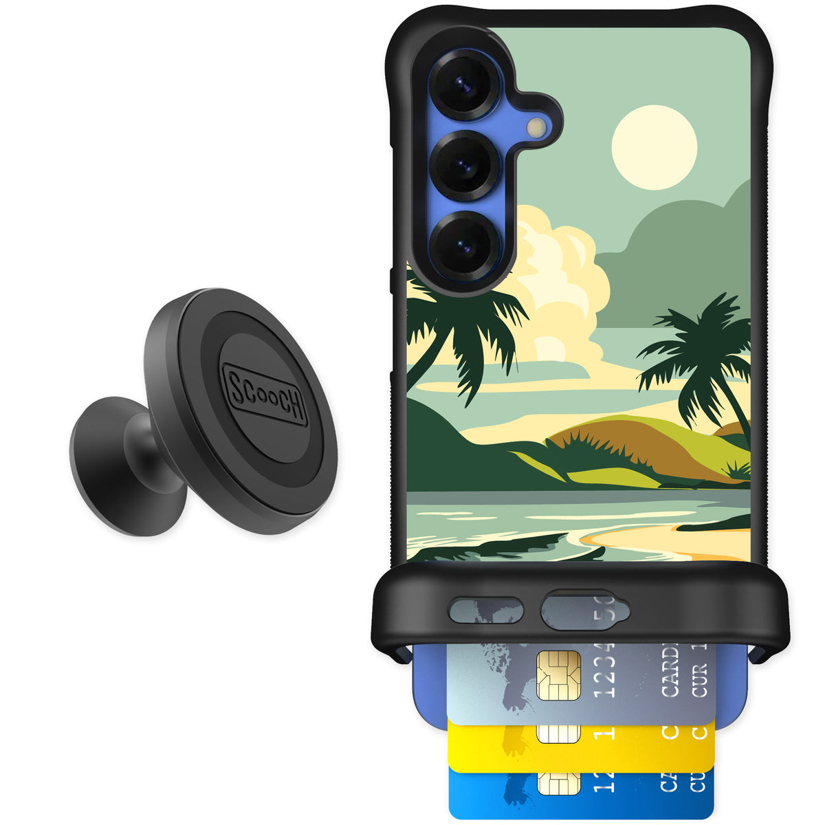 Scooch Wingmate Paradise Cove for Galaxy S25 β Starter Bundle