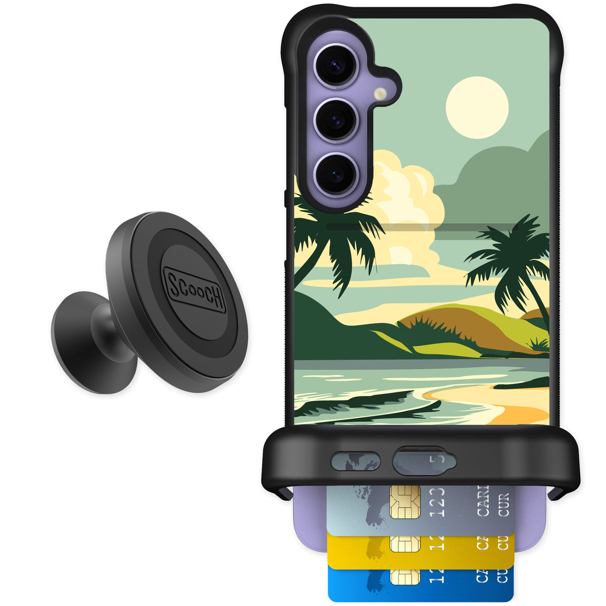 Scooch Wingmate Paradise Cove for Galaxy S24+ β Starter Bundle