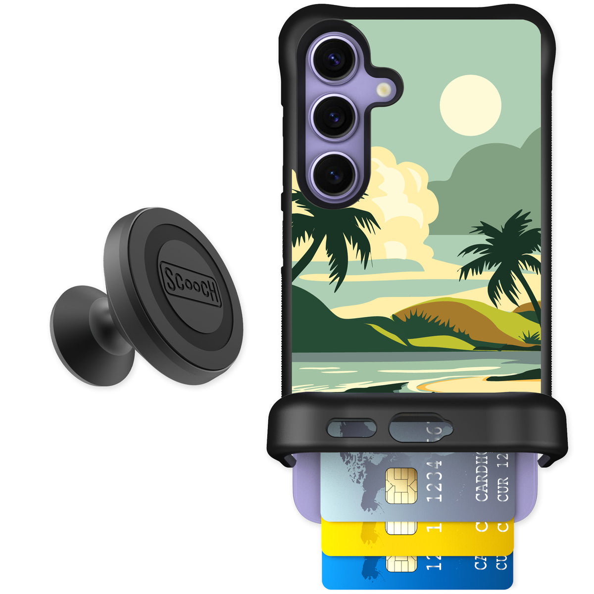Scooch Wingmate Paradise Cove for Galaxy S24 β Starter Bundle