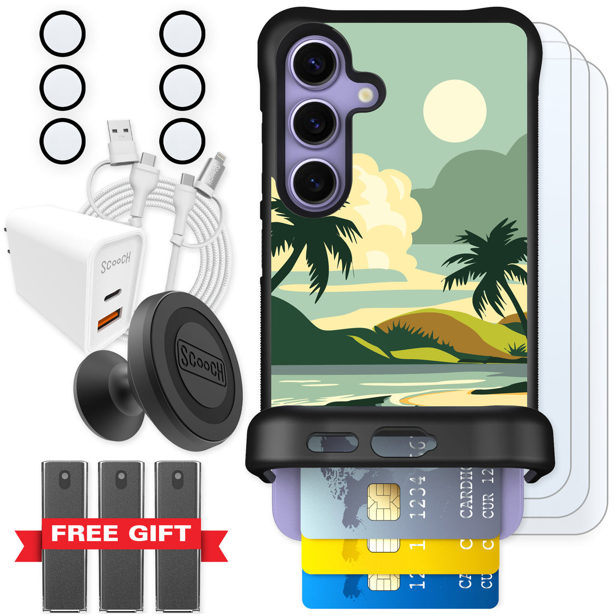 Scooch Wingmate Paradise Cove for Galaxy S24 β Ultimate Bundle