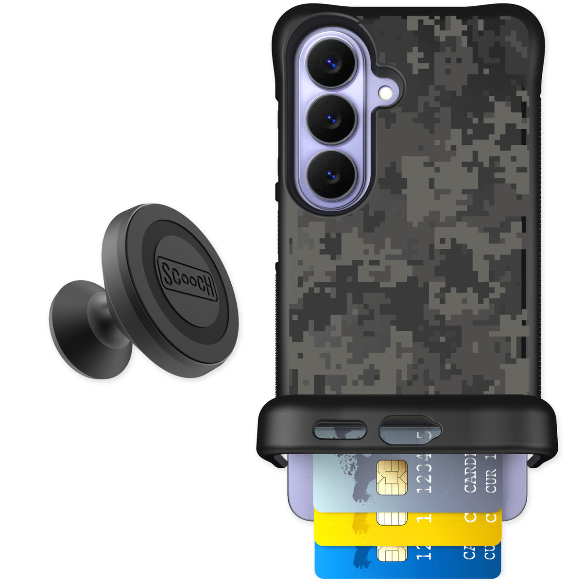 Scooch Wingmate Digi Camo for Galaxy S26 — Starter Bundle