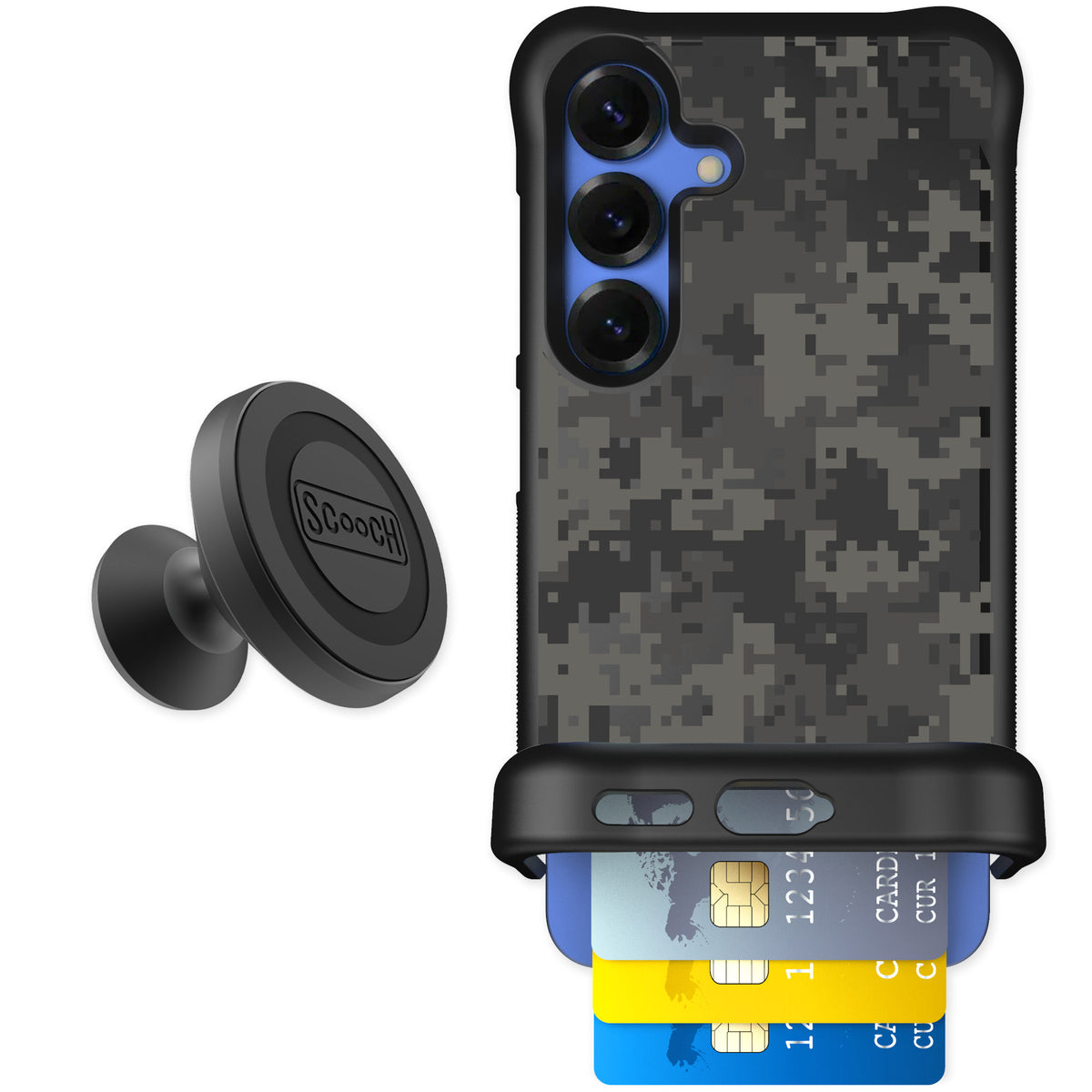 Scooch Wingmate Digi Camo for Galaxy S25 — Starter Bundle