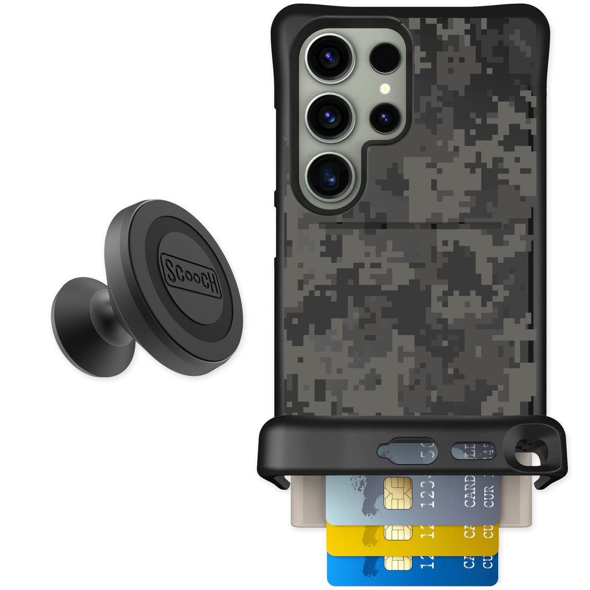 Scooch Wingmate Digi Camo for Galaxy S24 Ultra — Starter Bundle