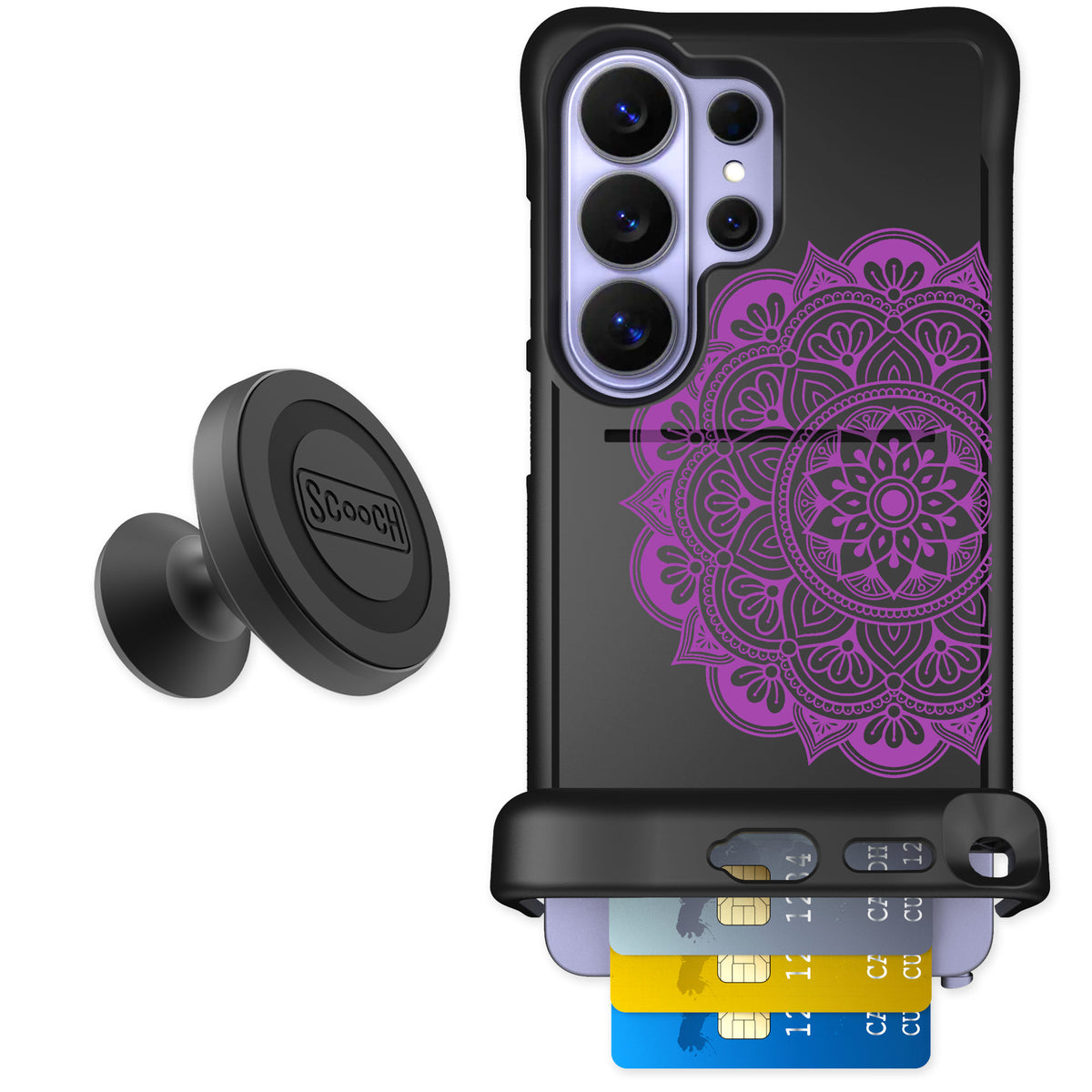 Scooch Wingmate Mandala Dreams for Galaxy S26 Ultra — Starter Bundle