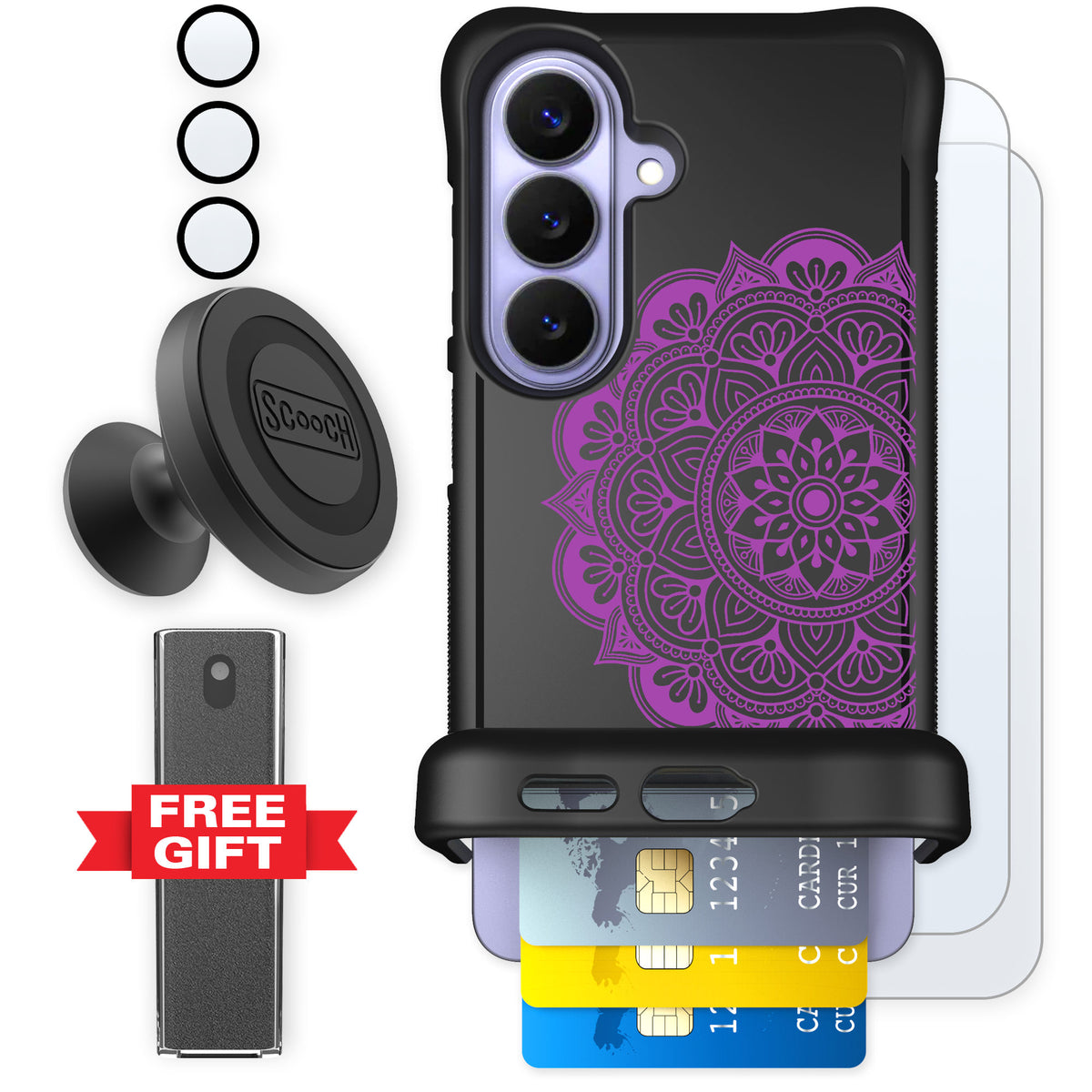Scooch Wingmate Mandala Dreams for Galaxy S26 — Defender Bundle
