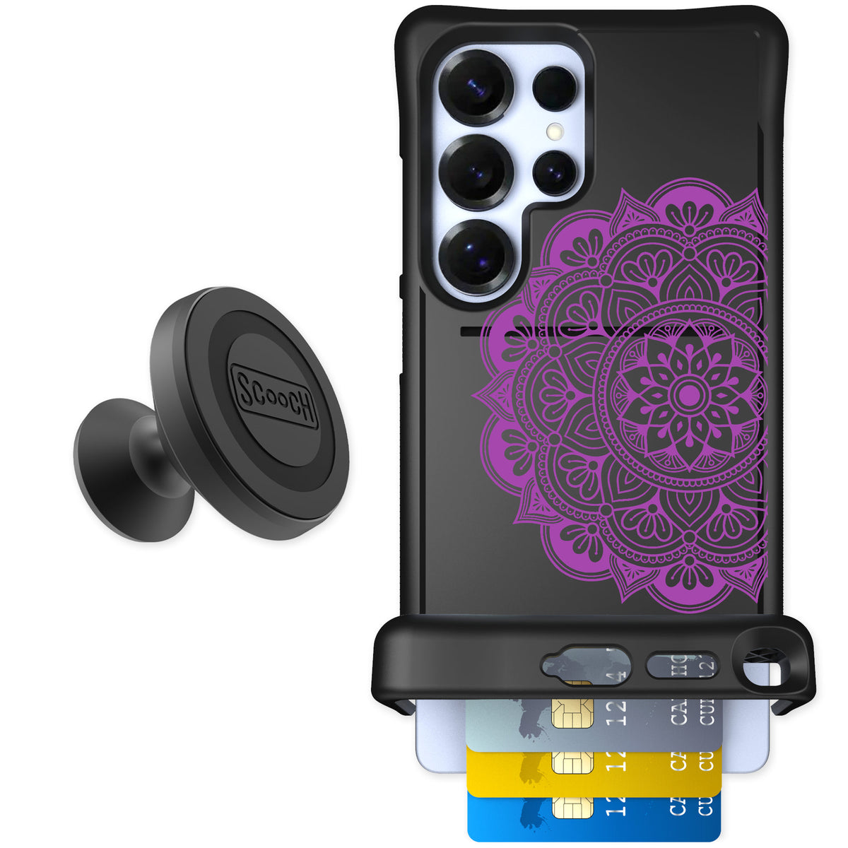 Scooch Wingmate Mandala Dreams for Galaxy S25 Ultra — Starter Bundle