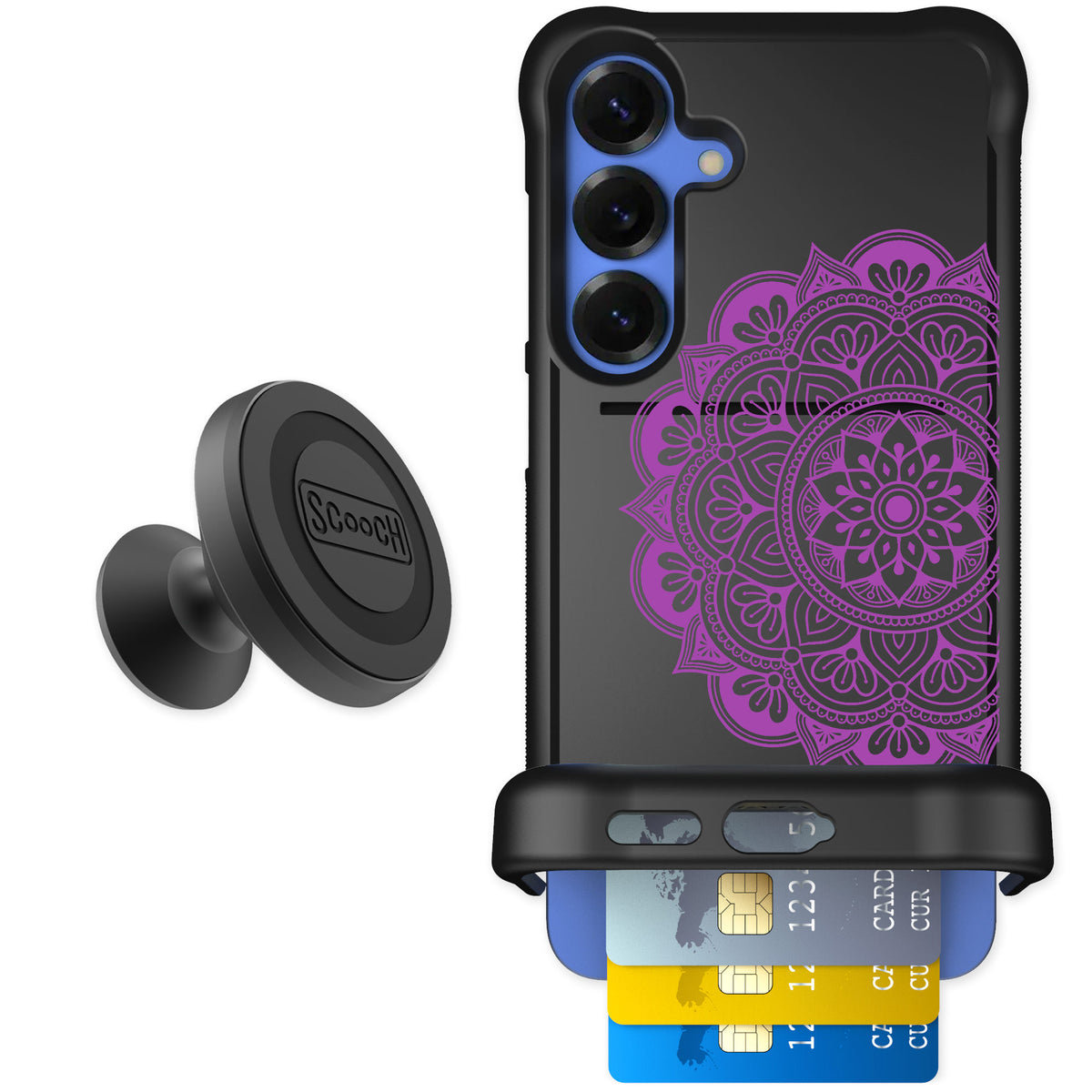 Scooch Wingmate Mandala Dreams for Galaxy S25+ — Starter Bundle