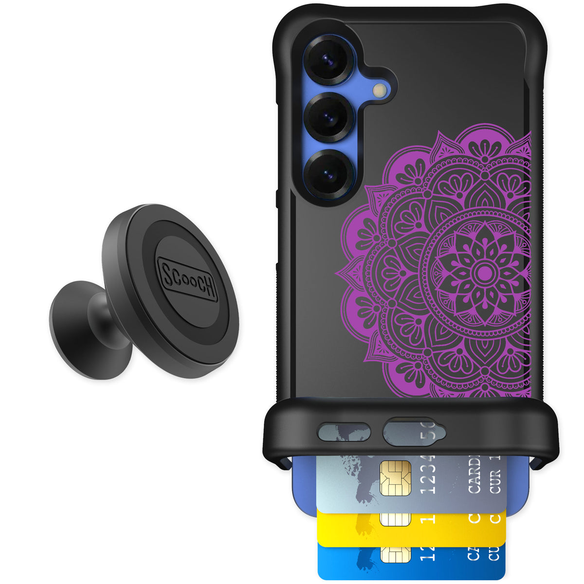 Scooch Wingmate Mandala Dreams for Galaxy S25 — Starter Bundle