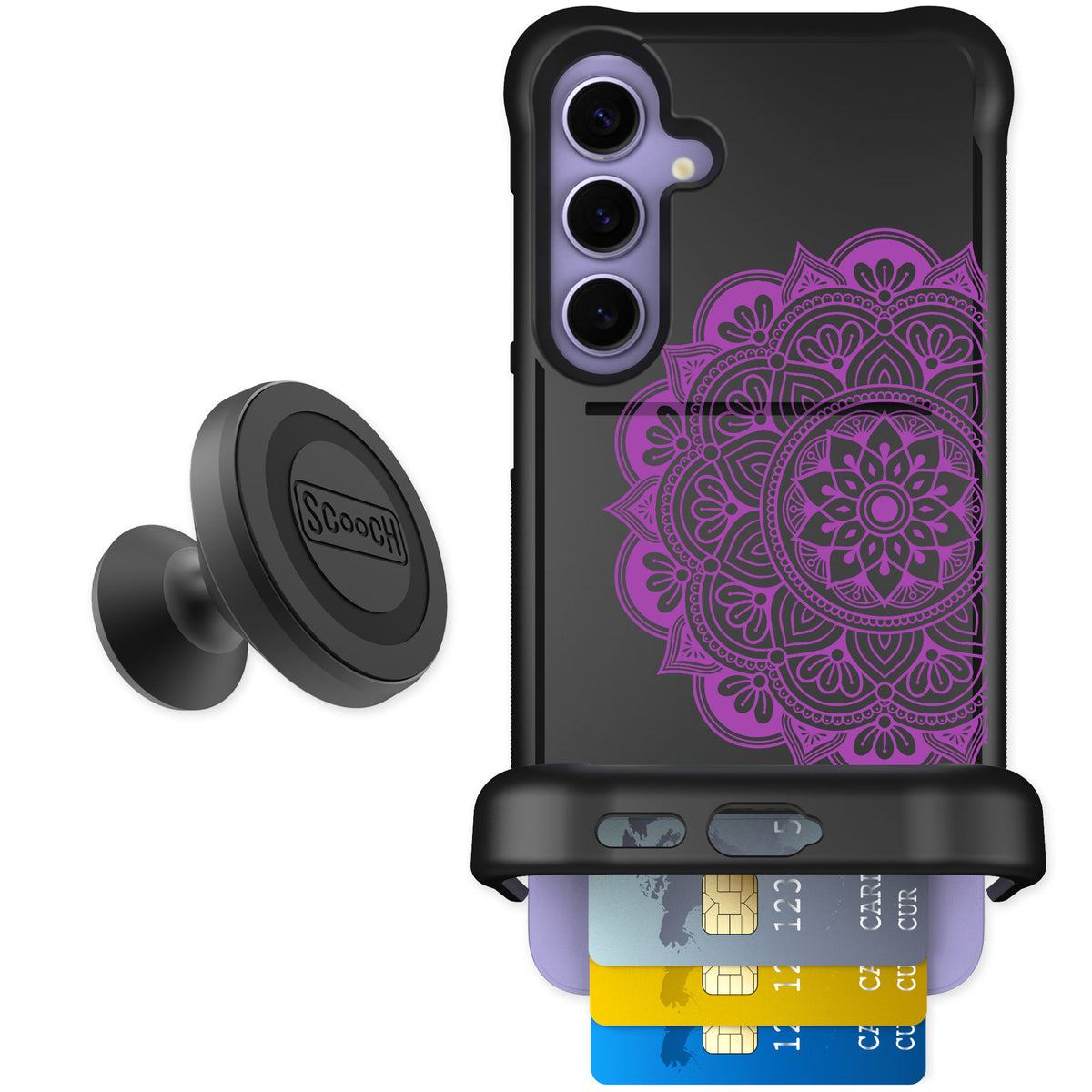 Scooch Wingmate Mandala Dreams for Galaxy S24+ — Starter Bundle