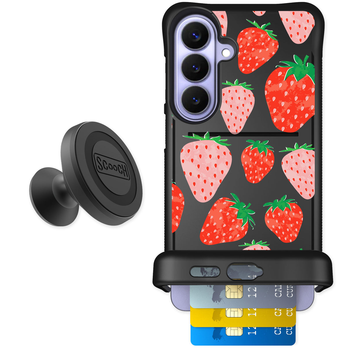 Scooch Wingmate Strawberry Fields for Galaxy S26+ — Starter Bundle