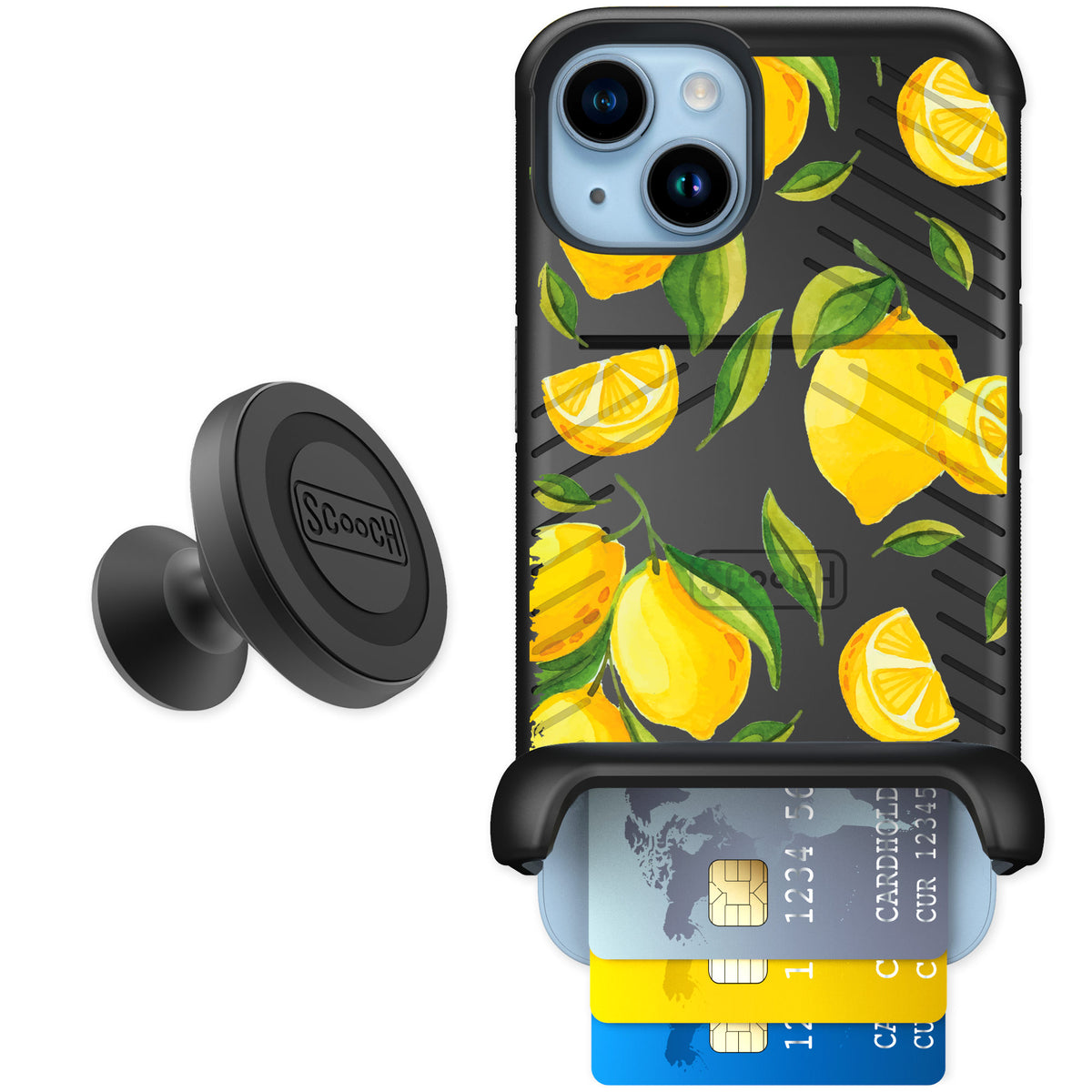 Scooch Wingmate Amalfi Lemons for iPhone 14 — Starter Bundle