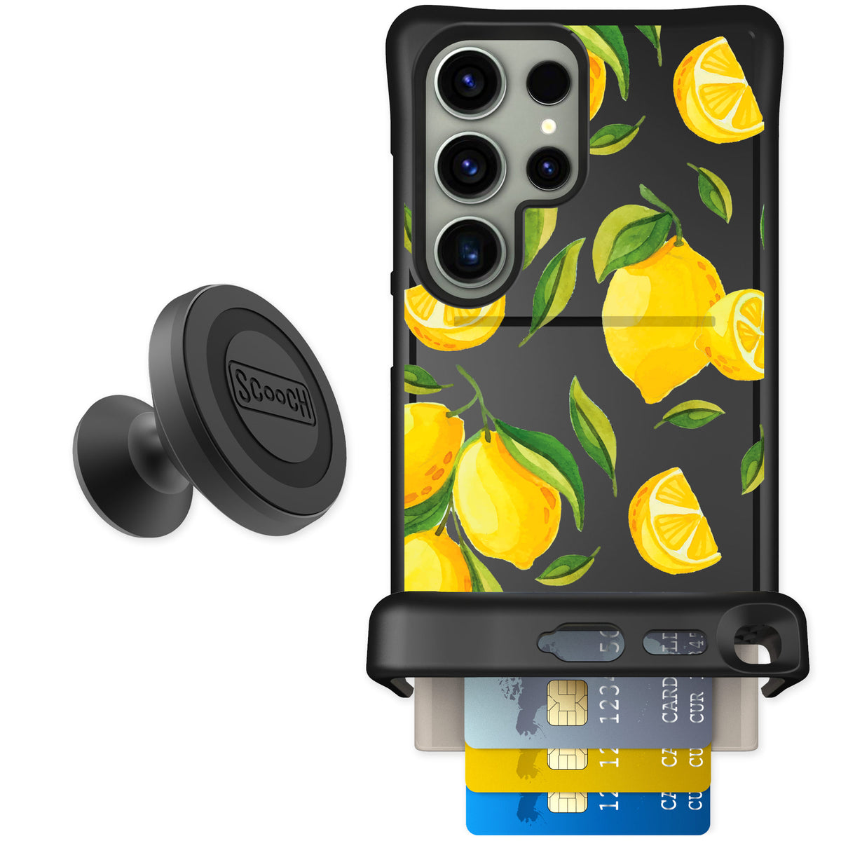 Scooch Wingmate Amalfi Lemons for Galaxy S24 Ultra — Starter Bundle