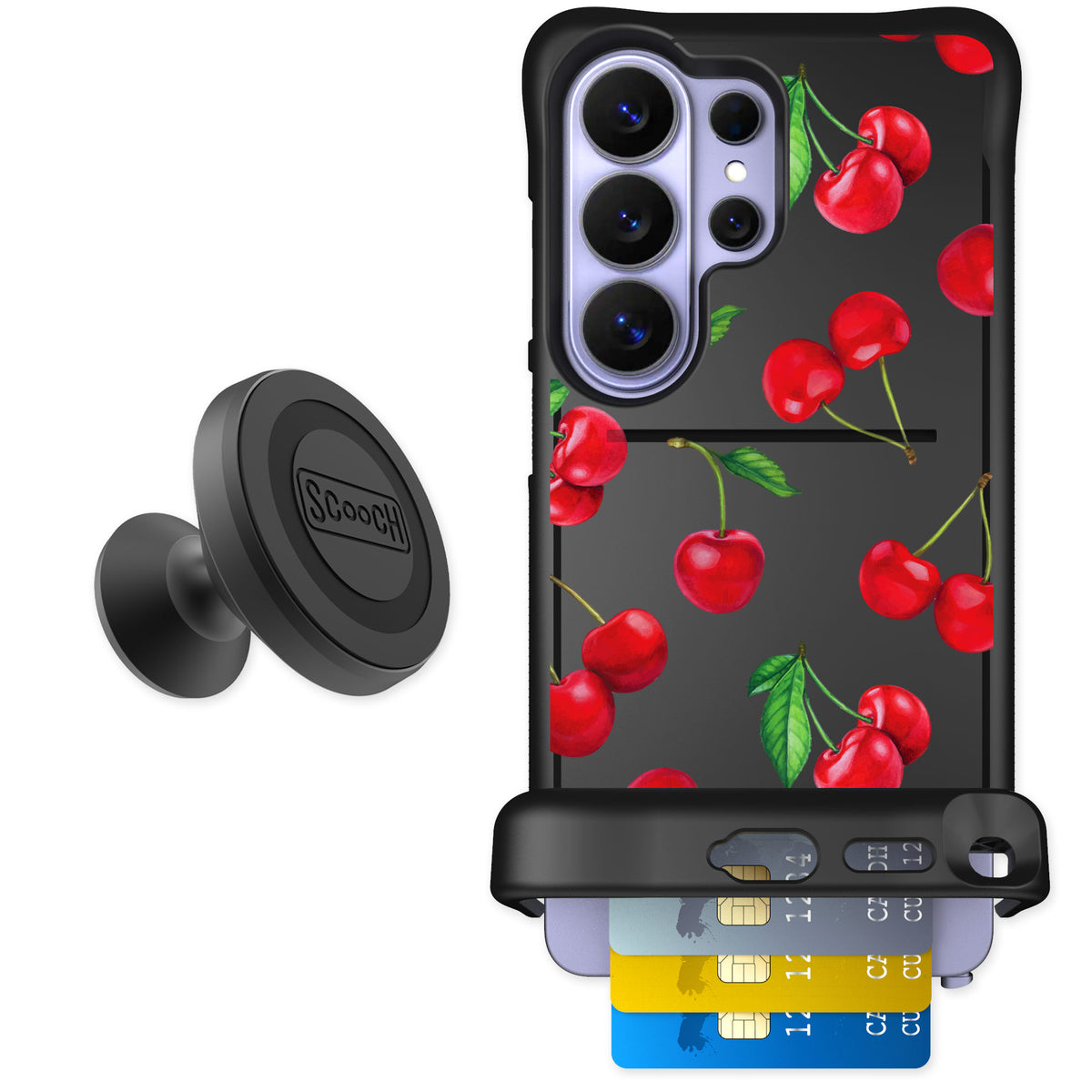Scooch Wingmate Very Cherry for Galaxy S26 Ultra — Starter Bundle