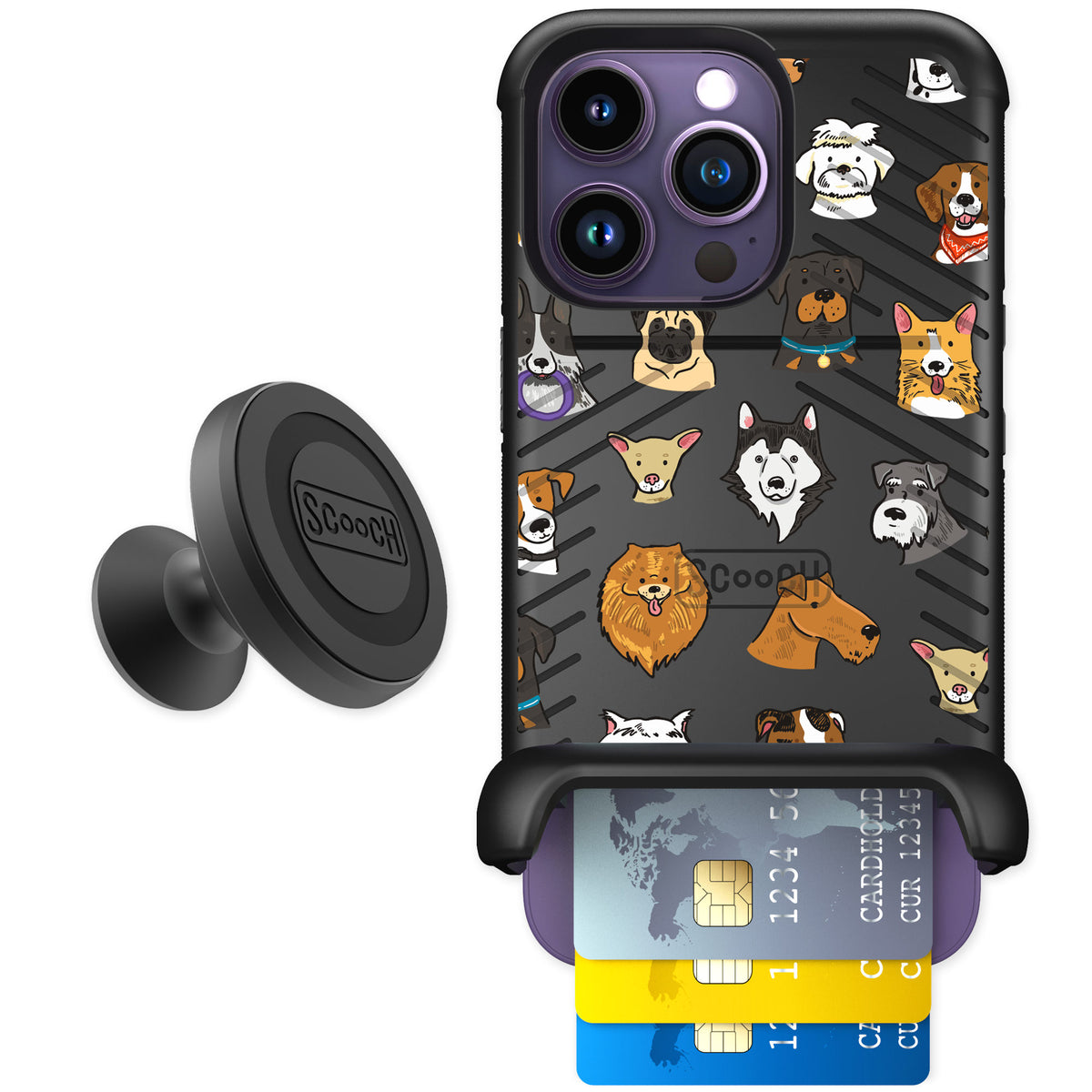 Scooch Wingmate Dog Squad for iPhone 14 Pro — Starter Bundle