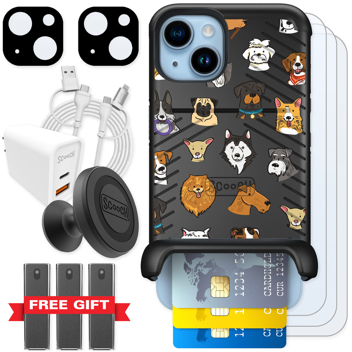 Scooch Wingmate Dog Squad for iPhone 14 — Ultimate Bundle