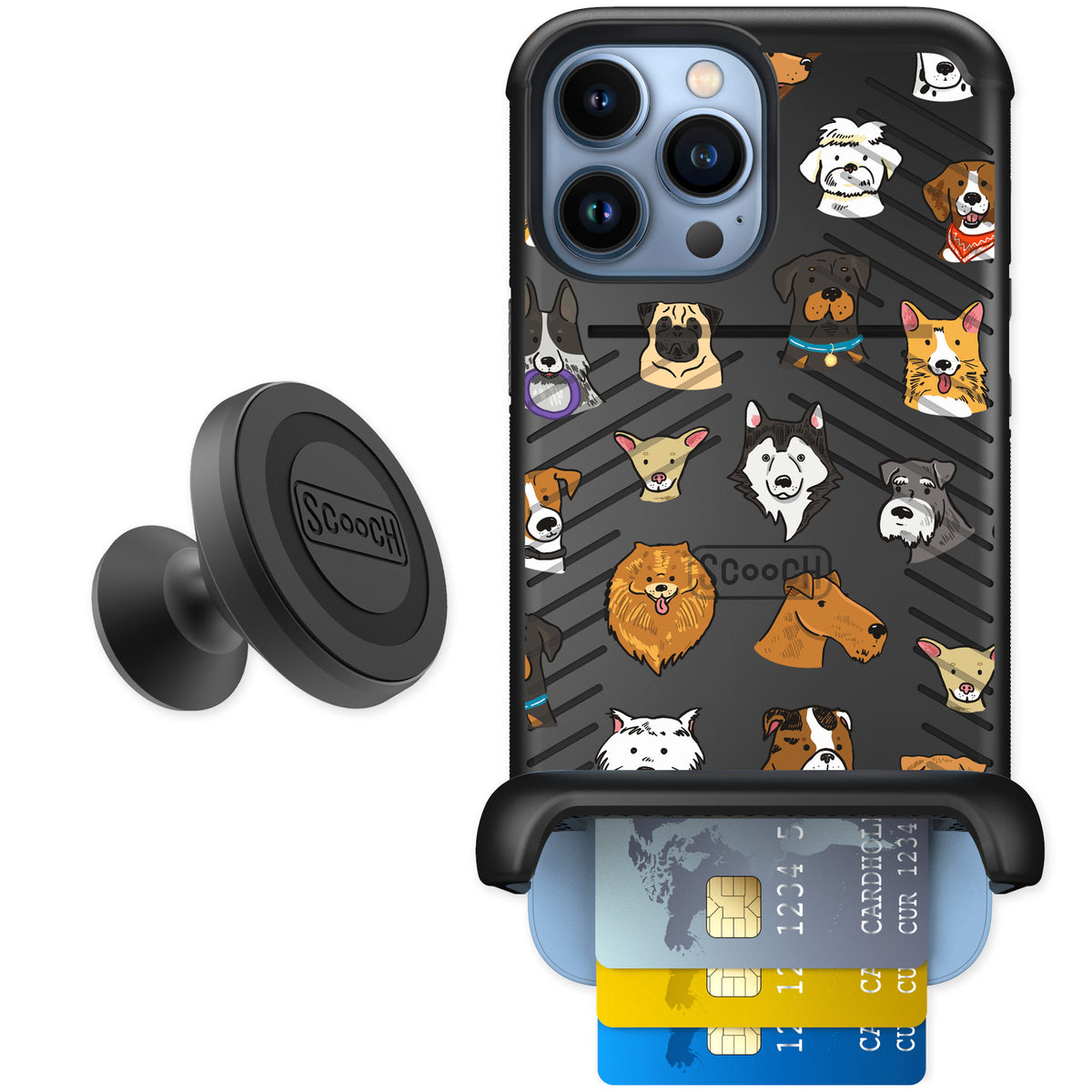 Scooch Wingmate Dog Squad for iPhone 13 Pro Max — Starter Bundle