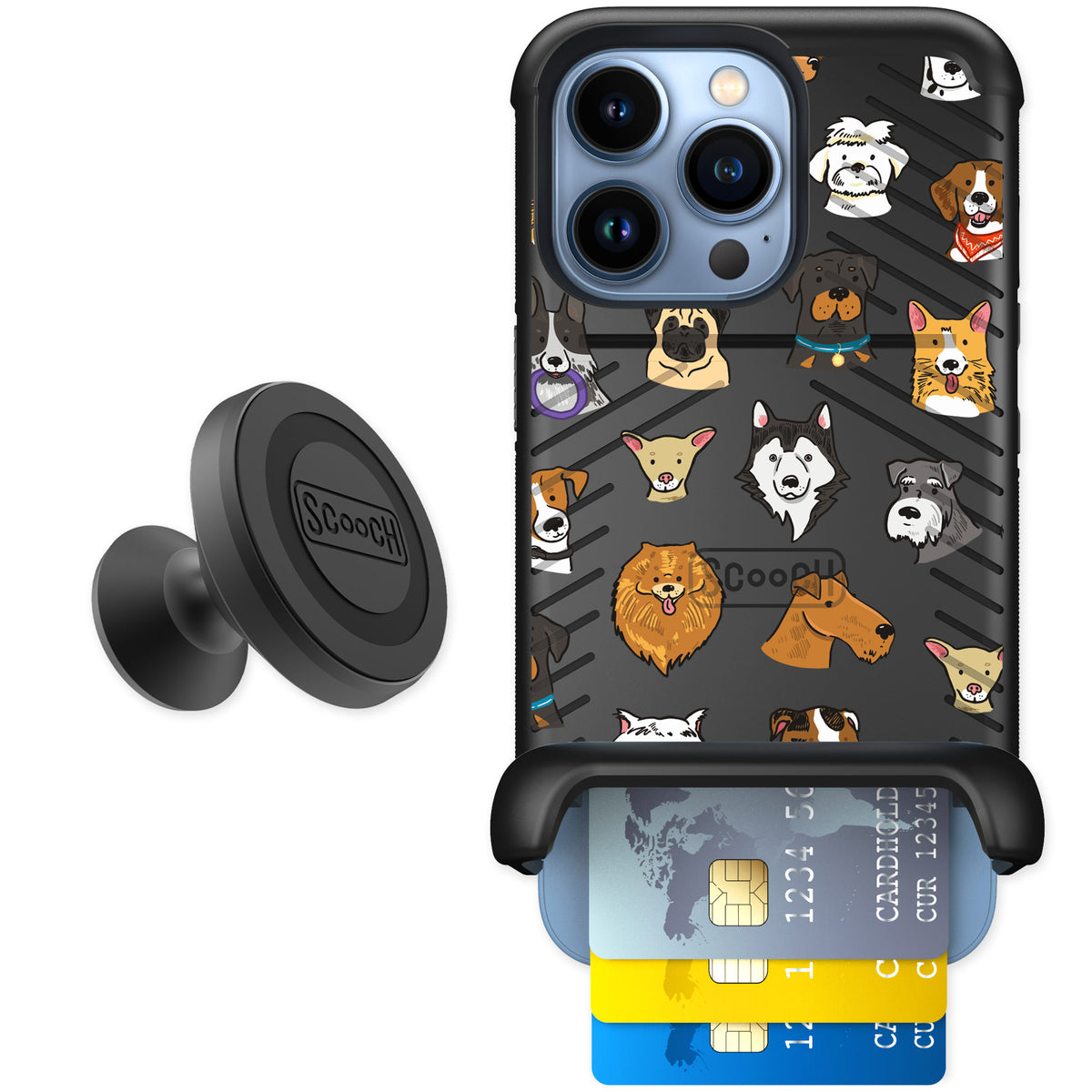 Scooch Wingmate Dog Squad for iPhone 13 Pro — Starter Bundle
