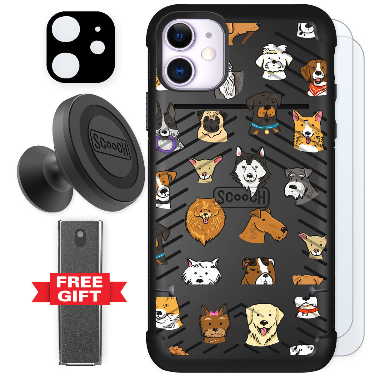 Scooch Wingmate Dog Squad for iPhone 11 — Defender Bundle