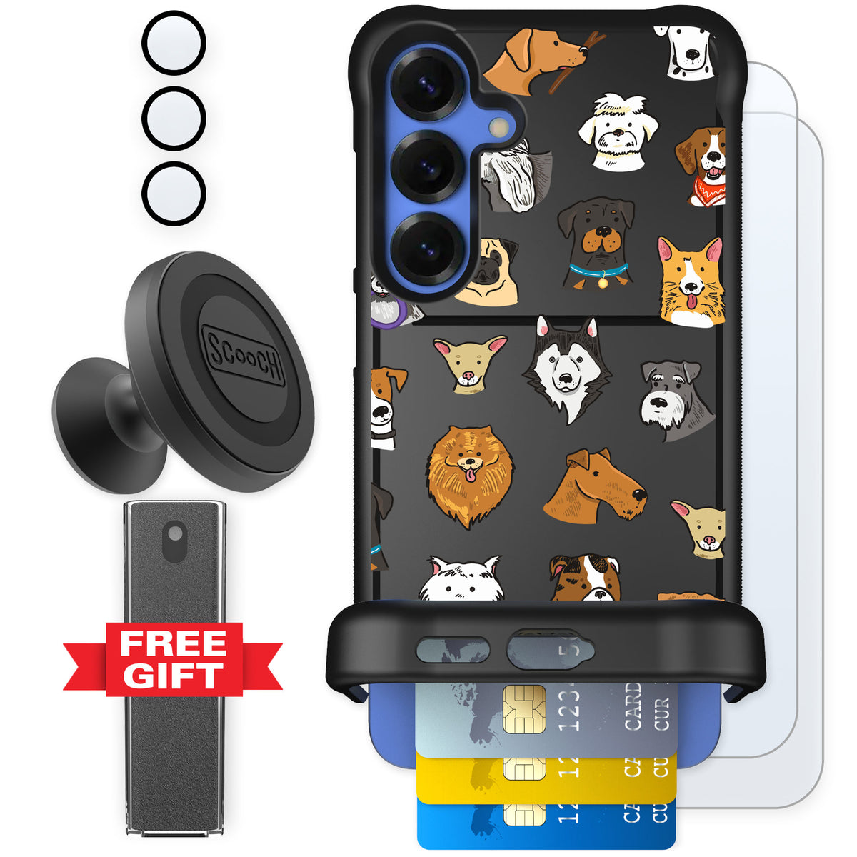 Scooch Wingmate Dog Squad for Galaxy S25+ — Defender Bundle