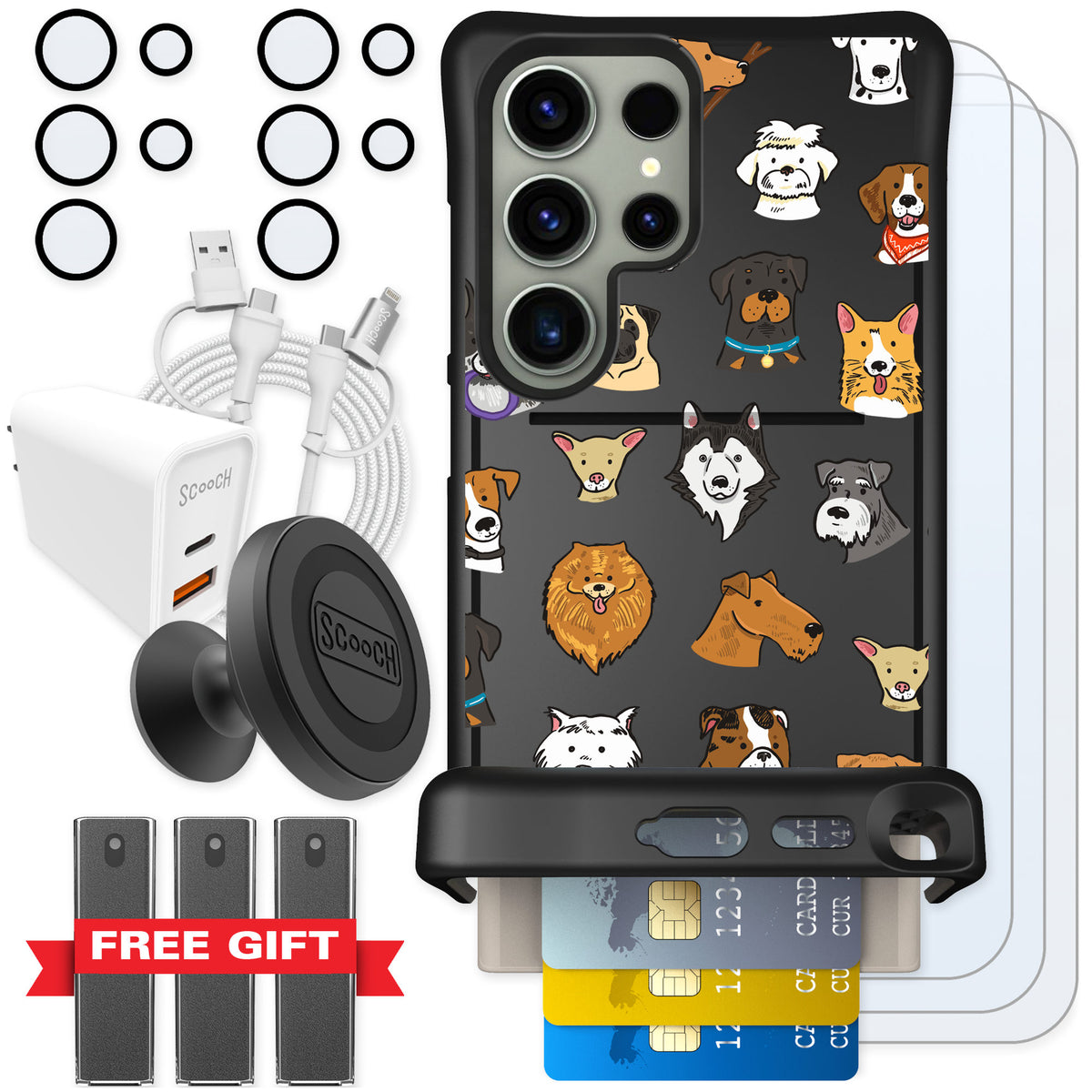 Scooch Wingmate Dog Squad for Galaxy S24 Ultra — Ultimate Bundle