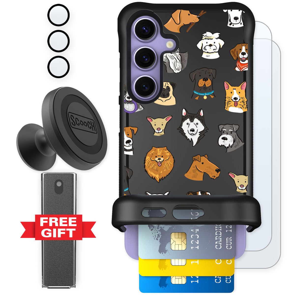 Scooch Wingmate Dog Squad for Galaxy S24 — Defender Bundle