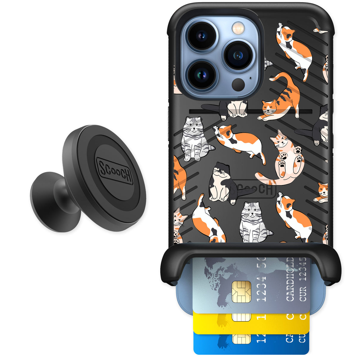 Scooch Wingmate Kitty Crew for iPhone 13 Pro — Starter Bundle