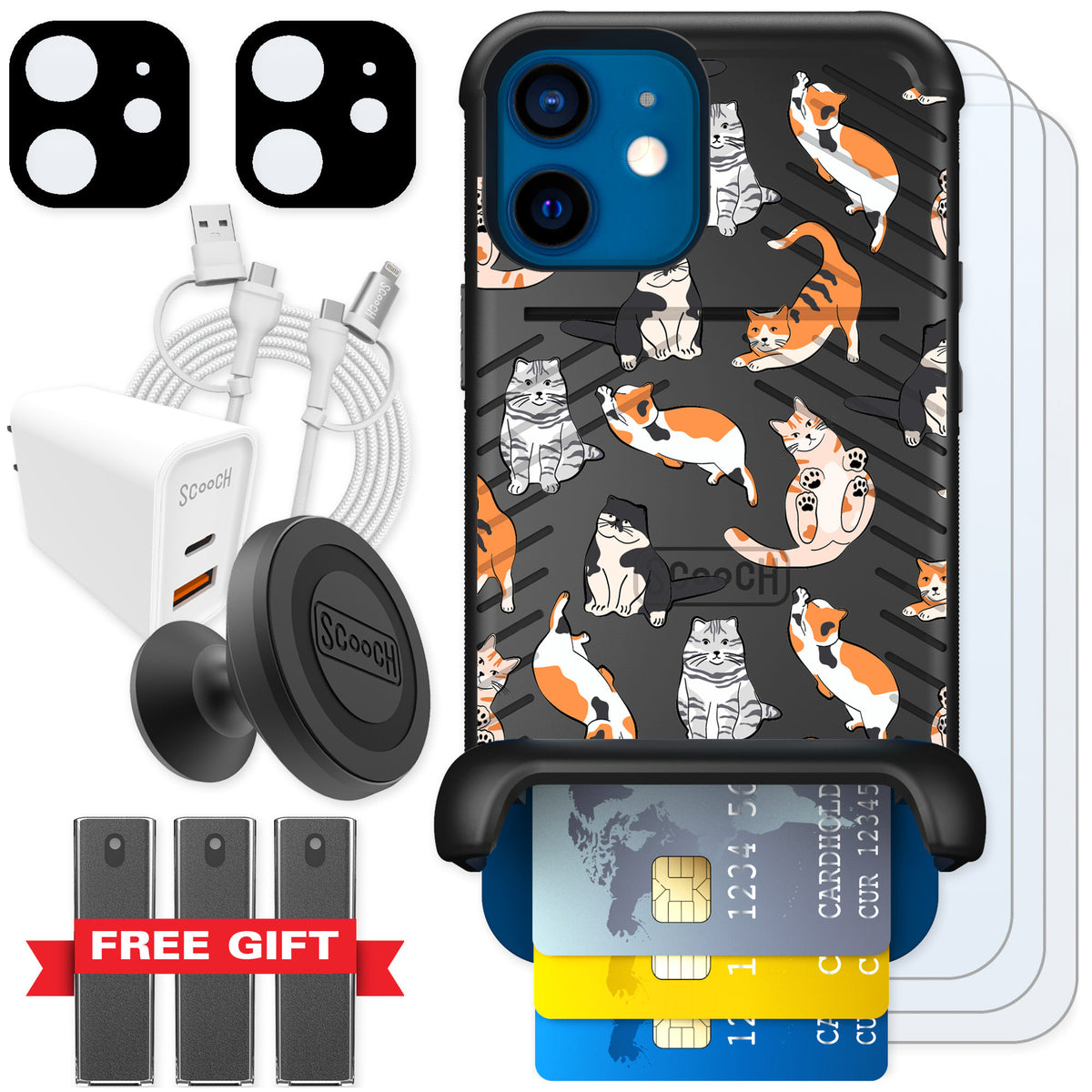 Scooch Wingmate Kitty Crew for iPhone 12 — Ultimate Bundle