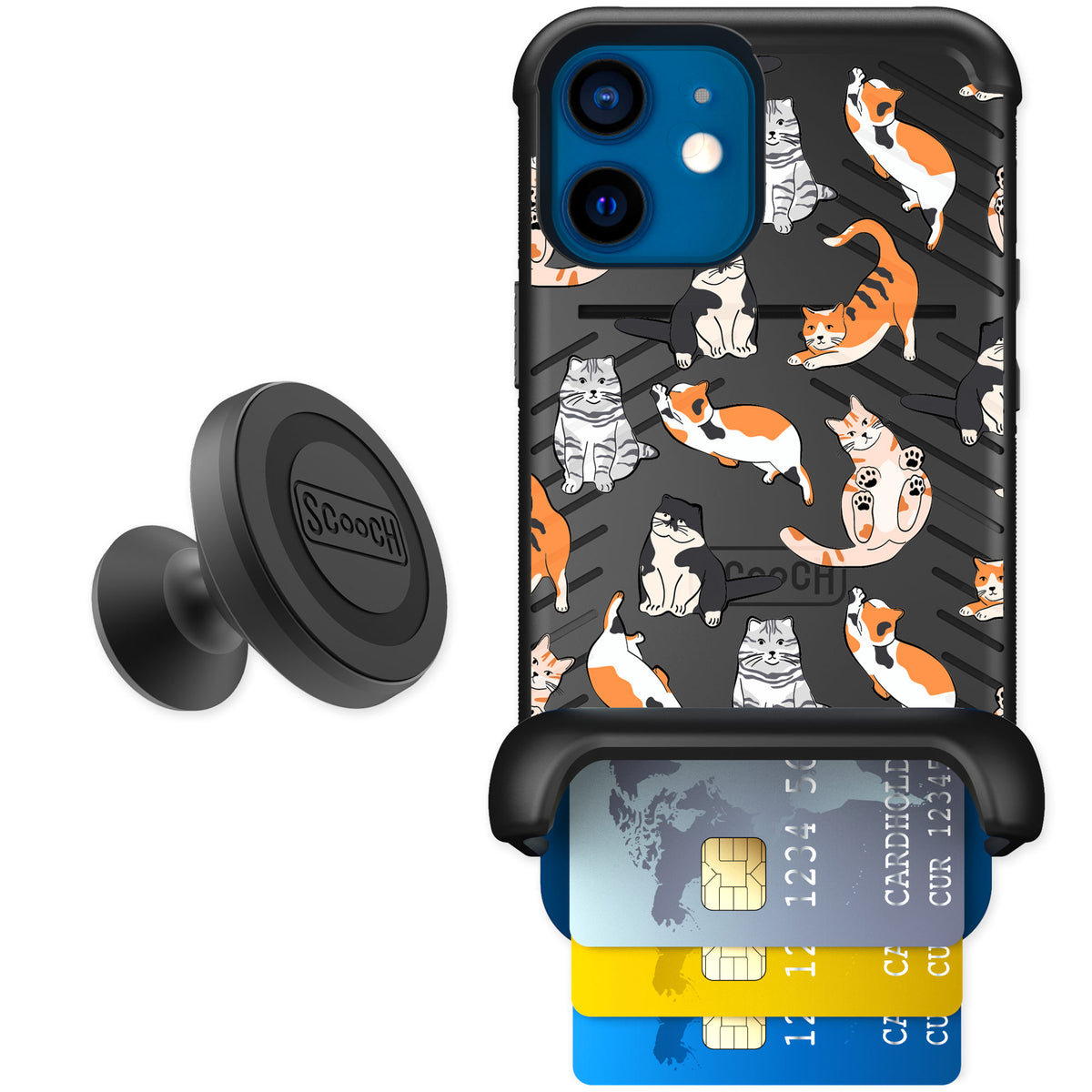 Scooch Wingmate Kitty Crew for iPhone 12 mini — Starter Bundle