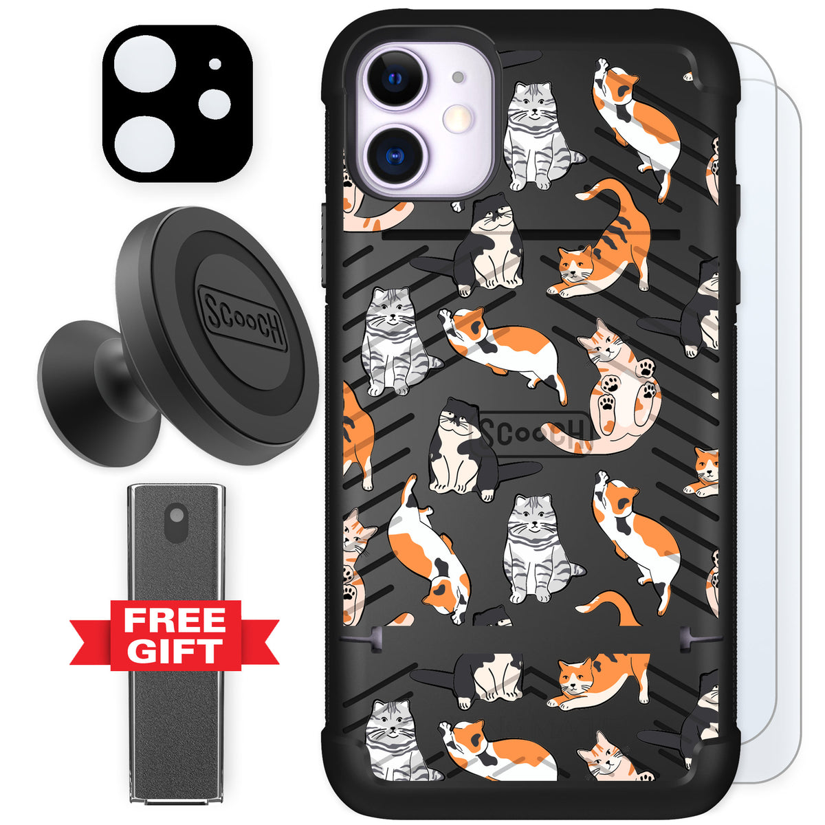 Scooch Wingmate Kitty Crew for iPhone 11 — Defender Bundle