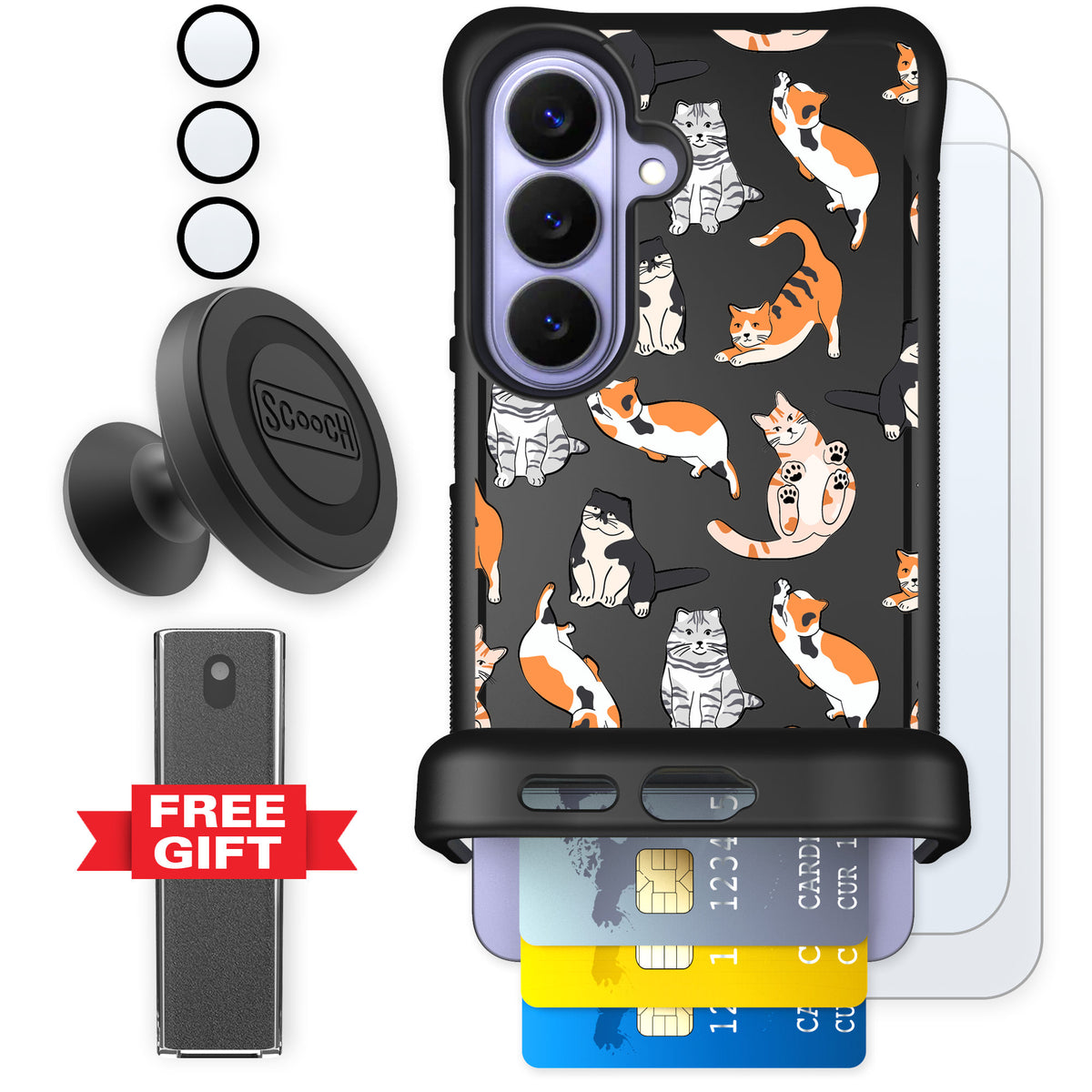Scooch Wingmate Kitty Crew for Galaxy S26 — Defender Bundle