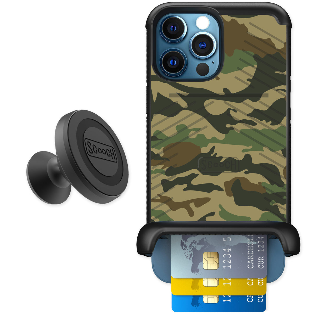 Scooch Wingmate Classic Camo for iPhone 12 Pro Max — Starter Bundle