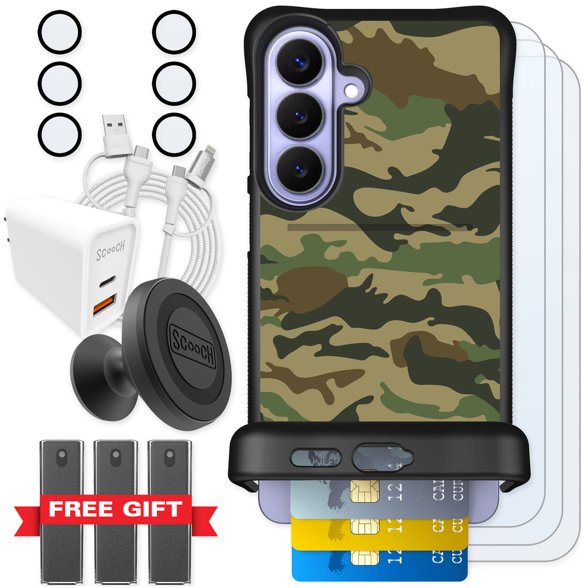 Scooch Wingmate Classic Camo for Galaxy S26+ — Ultimate Bundle