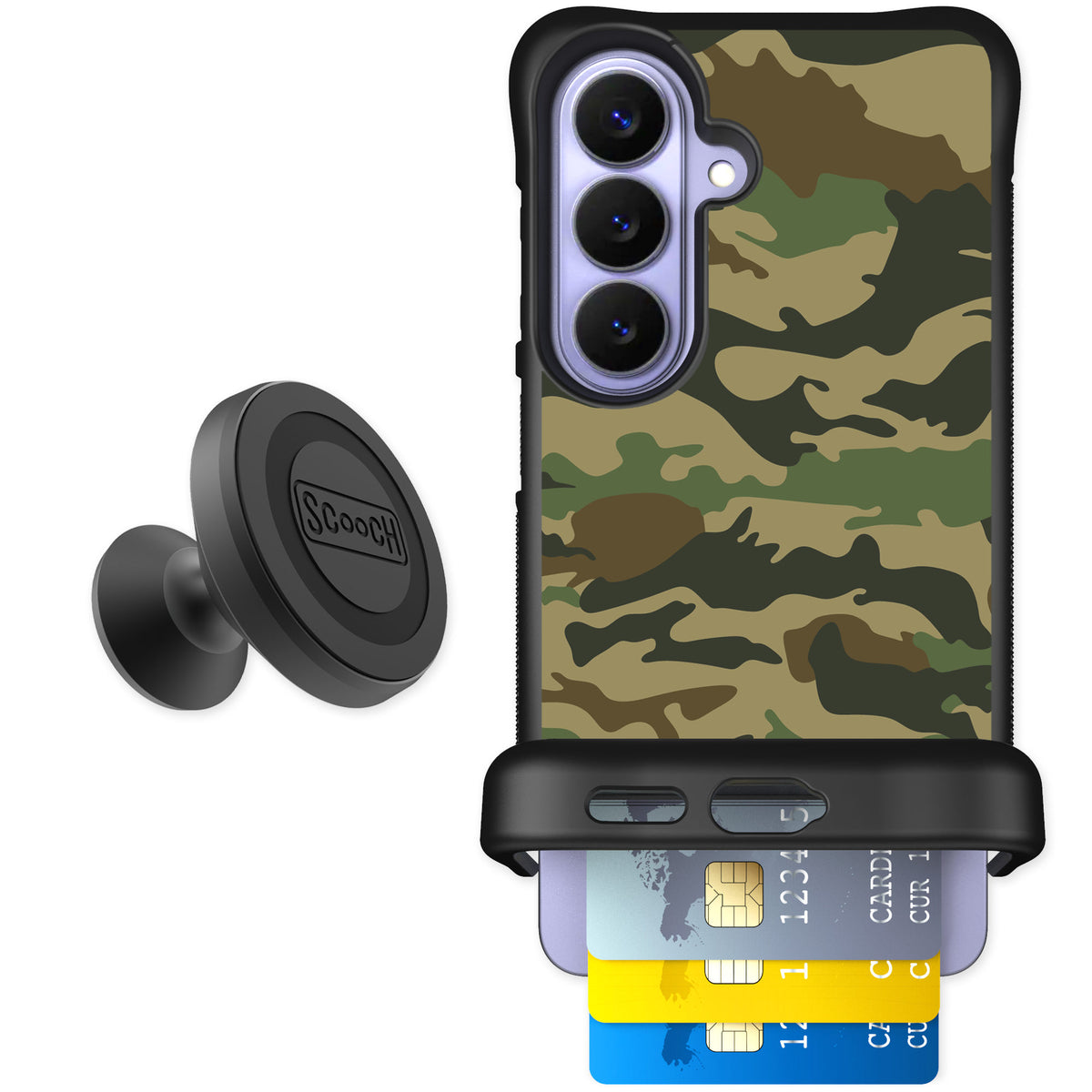 Scooch Wingmate Classic Camo for Galaxy S26 — Starter Bundle