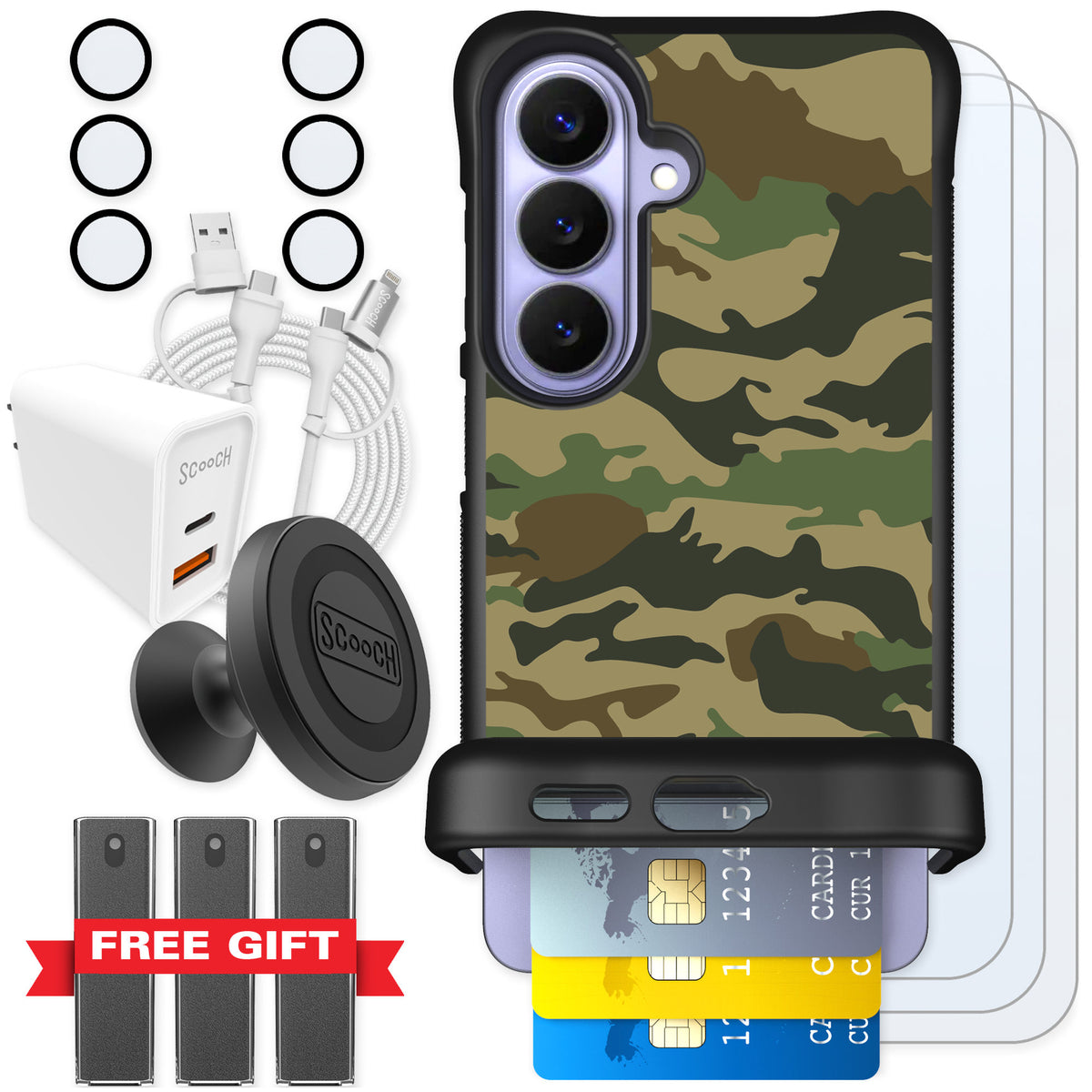 Scooch Wingmate Classic Camo for Galaxy S26 — Ultimate Bundle