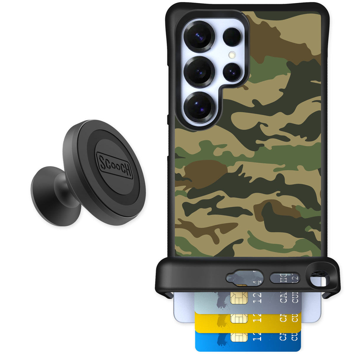 Scooch Wingmate Classic Camo for Galaxy S25 Ultra — Starter Bundle