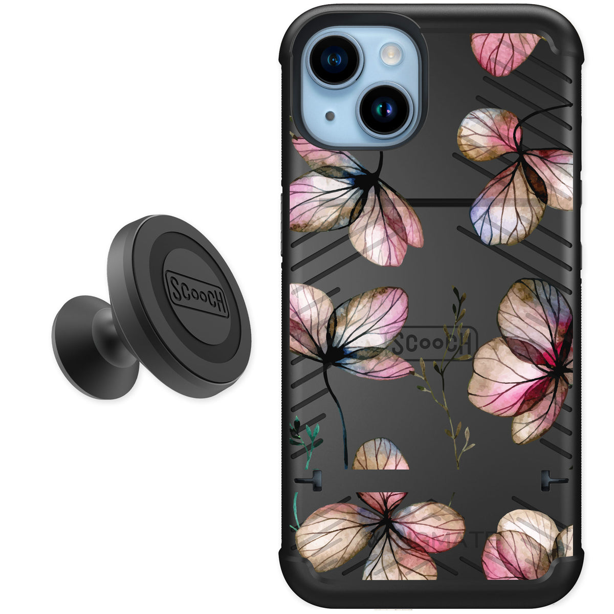 Scooch Wingmate Dried Flowers for iPhone 14 — Starter Bundle
