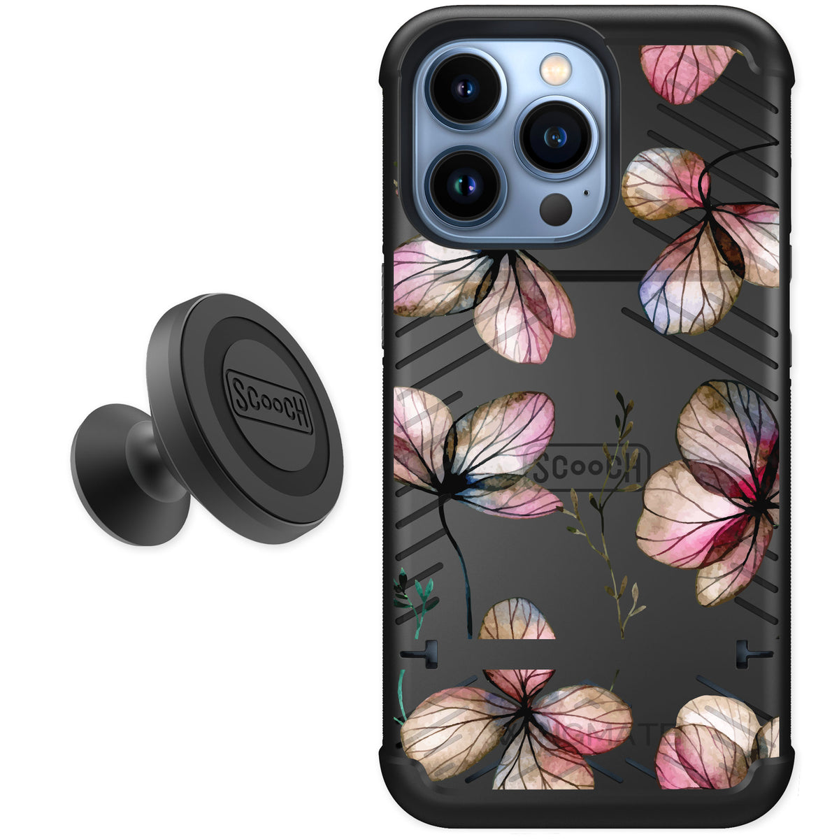 Scooch Wingmate Dried Flowers for iPhone 13 Pro — Starter Bundle