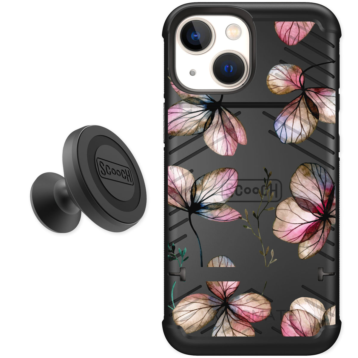 Scooch Wingmate Dried Flowers for iPhone 13 mini — Starter Bundle