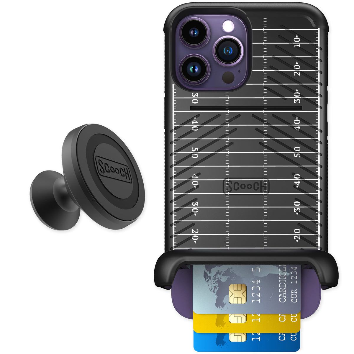 Scooch Wingmate Yard Lines for iPhone 14 Pro Max — Starter Bundle