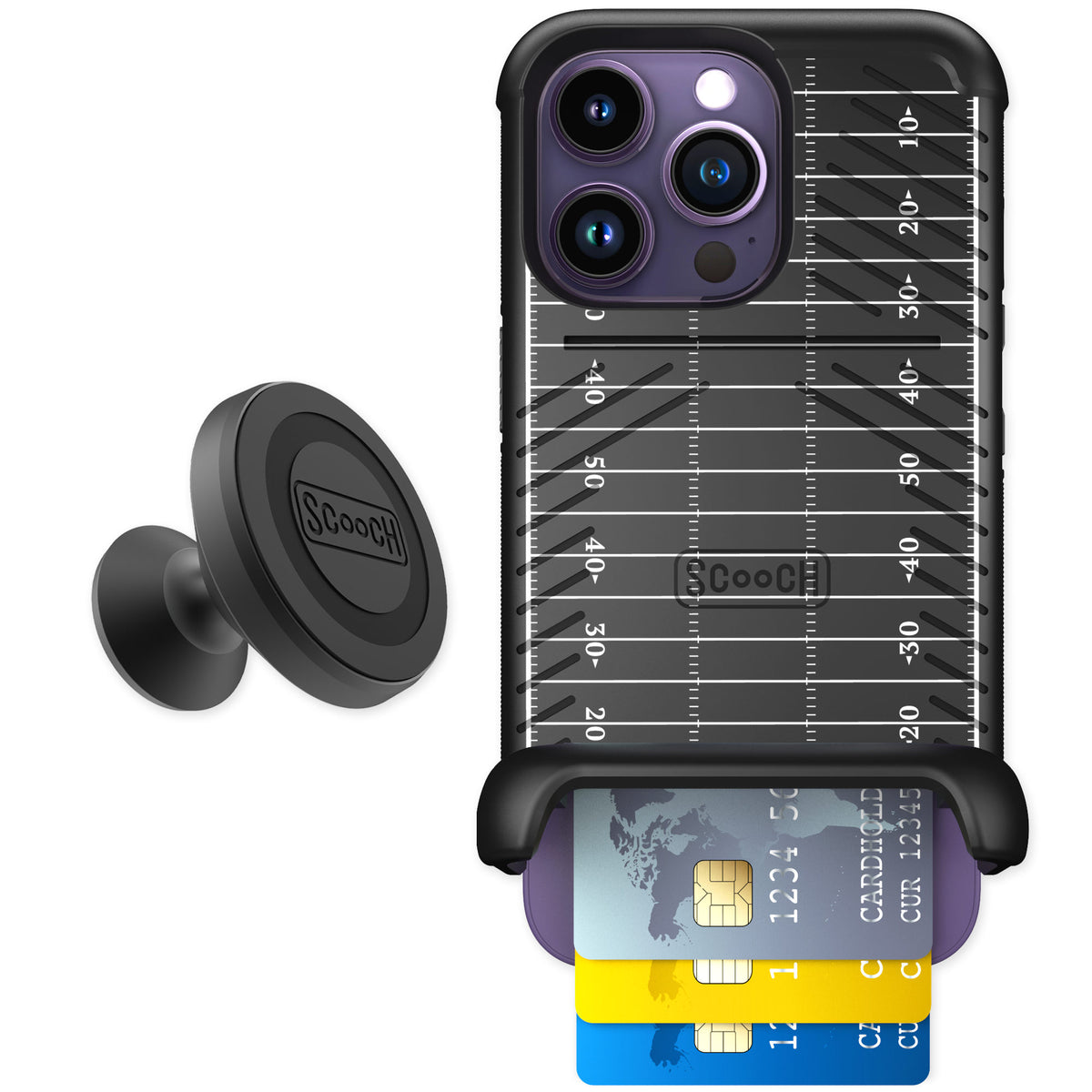 Scooch Wingmate Yard Lines for iPhone 14 Pro — Starter Bundle