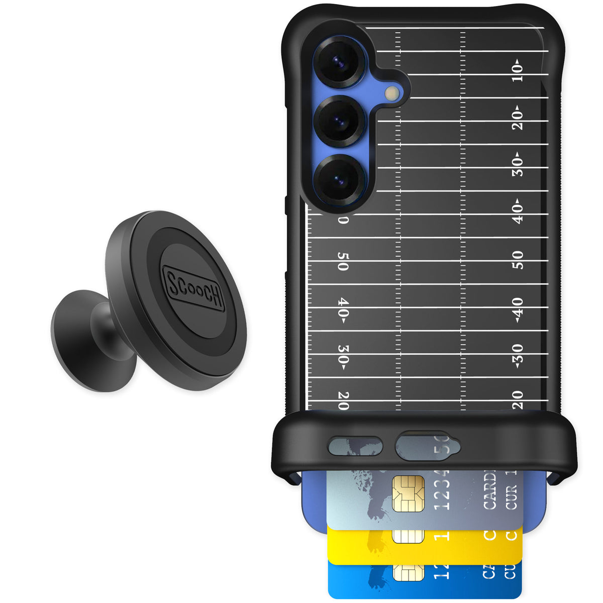Scooch Wingmate Yard Lines for Galaxy S25 — Starter Bundle