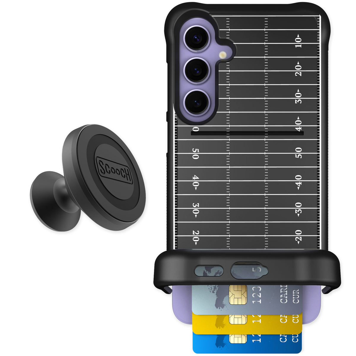 Scooch Wingmate Yard Lines for Galaxy S24+ — Starter Bundle