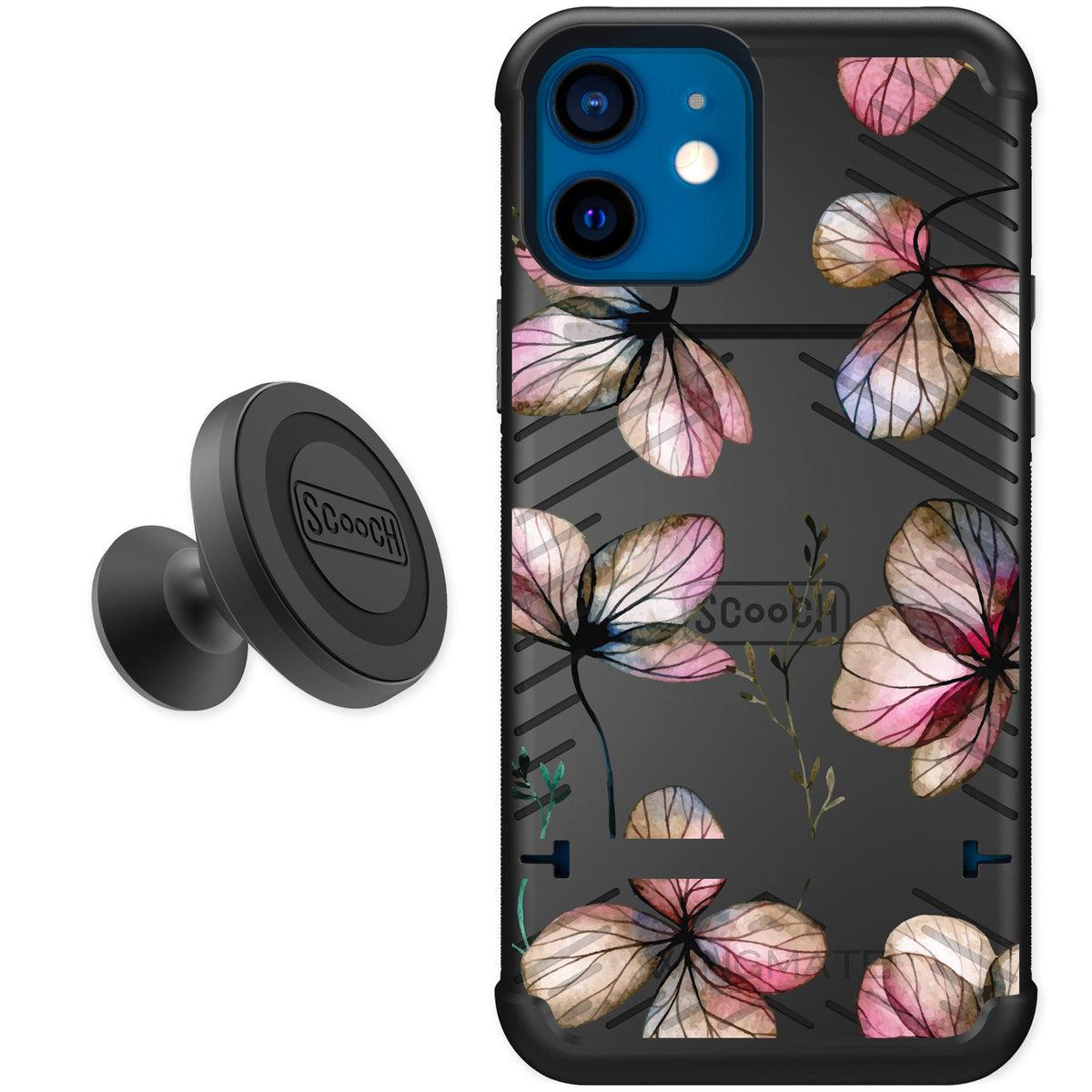 Scooch Wingmate Dried Flowers for iPhone 12 mini — Starter Bundle