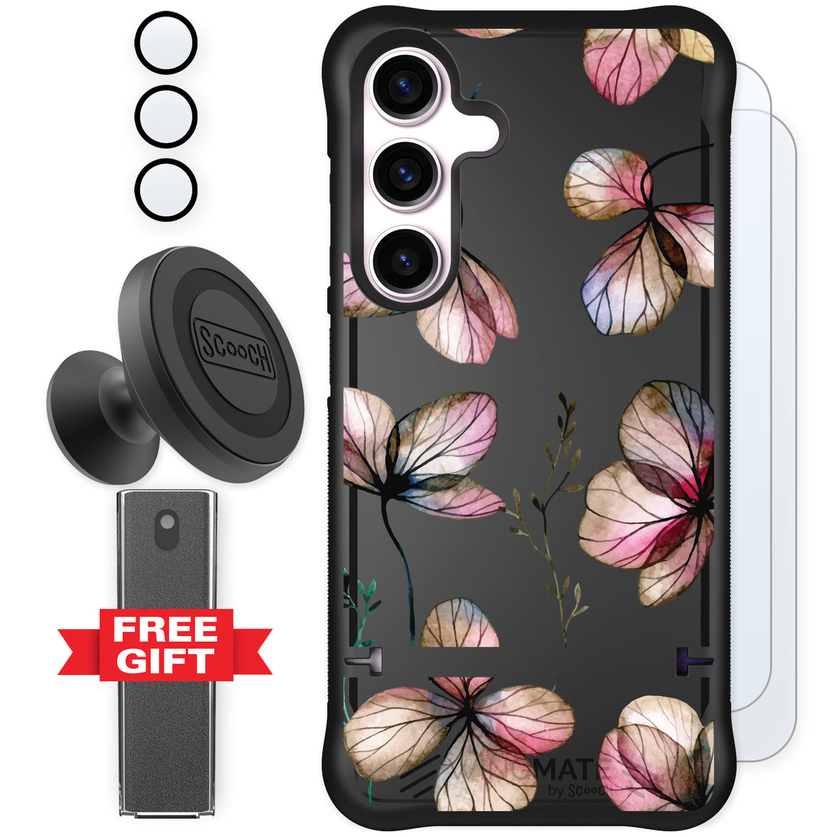 Scooch Wingmate Dried Flowers for Galaxy S24 — Defender Bundle