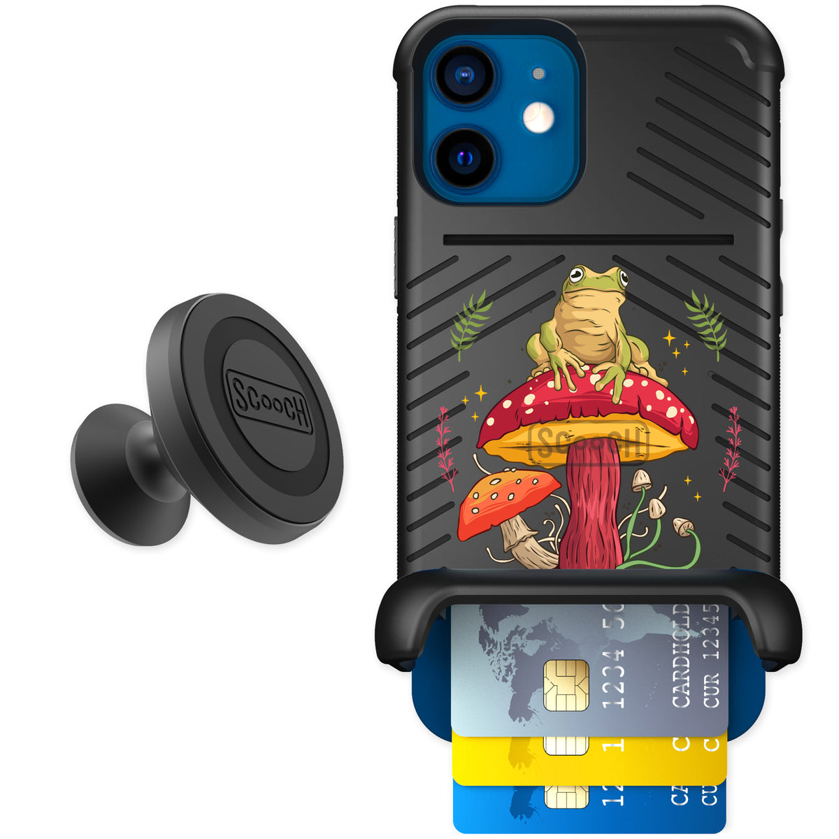 Scooch Wingmate Toadstool Frog for iPhone 12 — Starter Bundle