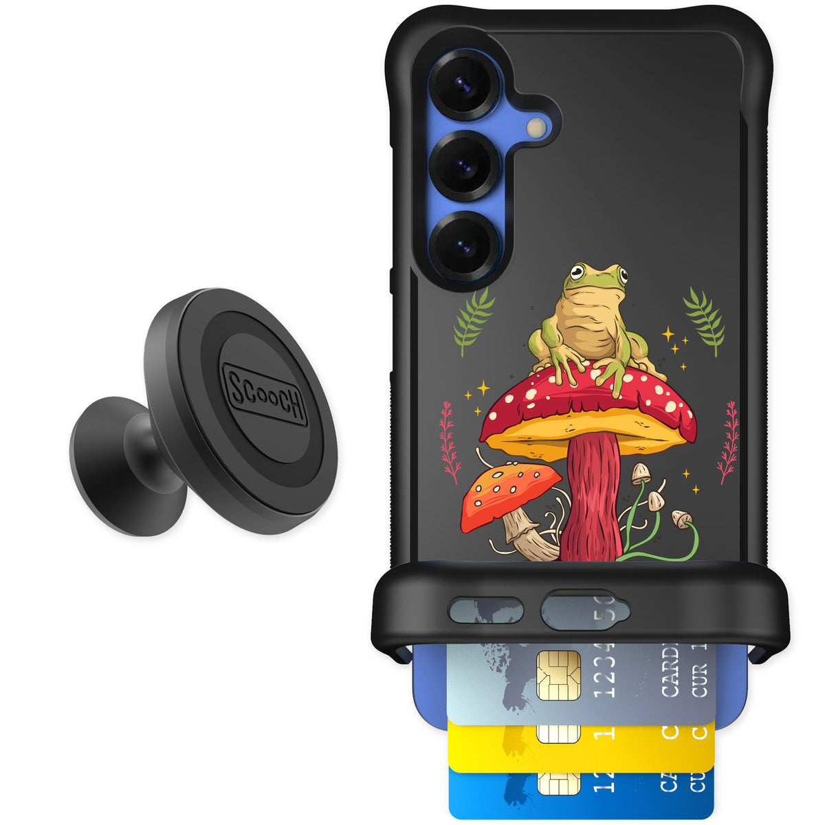 Scooch Wingmate Toadstool Frog for Galaxy S25 — Starter Bundle