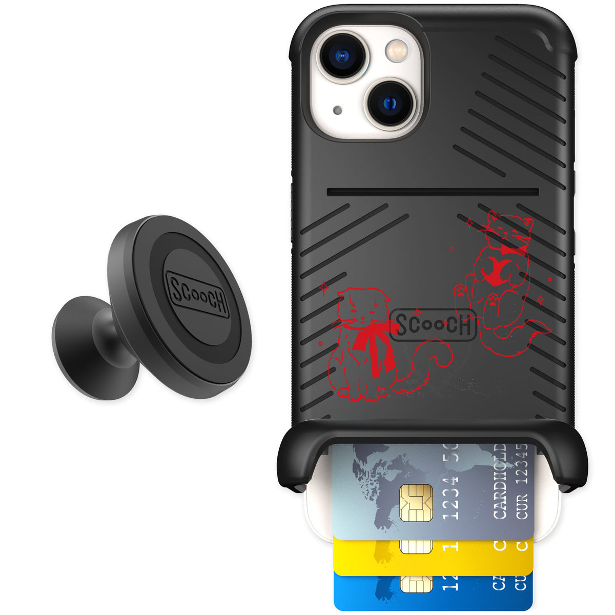 Scooch Wingmate Cupid's Cats for iPhone 13 — Starter Bundle