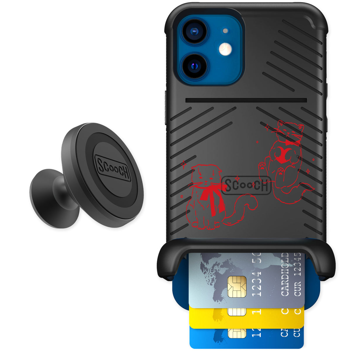 Scooch Wingmate Cupid's Cats for iPhone 12 — Starter Bundle