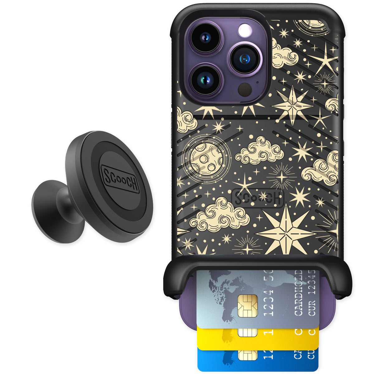 Scooch Wingmate Celestial Sleep for iPhone 14 Pro — Starter Bundle